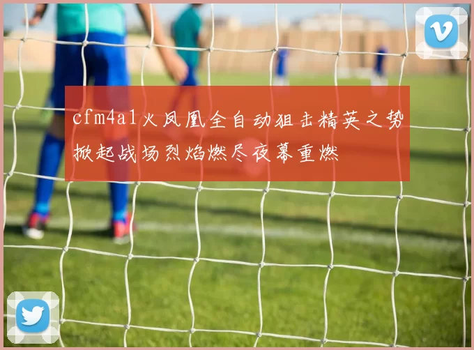 cfm4a1火凤凰全自动狙击精英之势掀起战场烈焰燃尽夜幕重燃